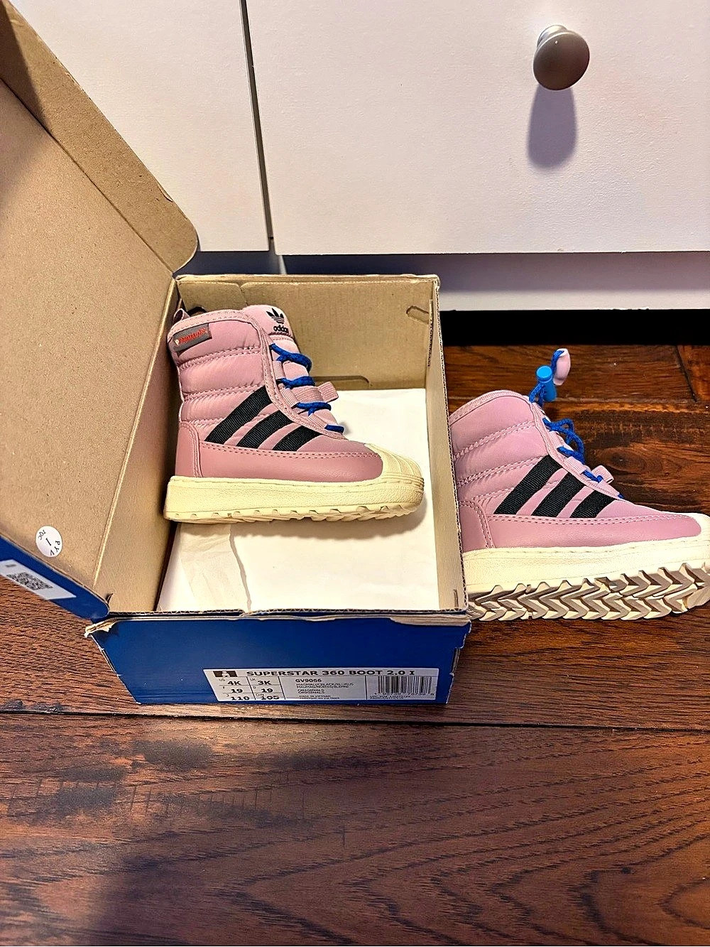 adidas Superstar 360 Boot 2.0 I Pink & Black Boots Size 4 New toddler boot purpl